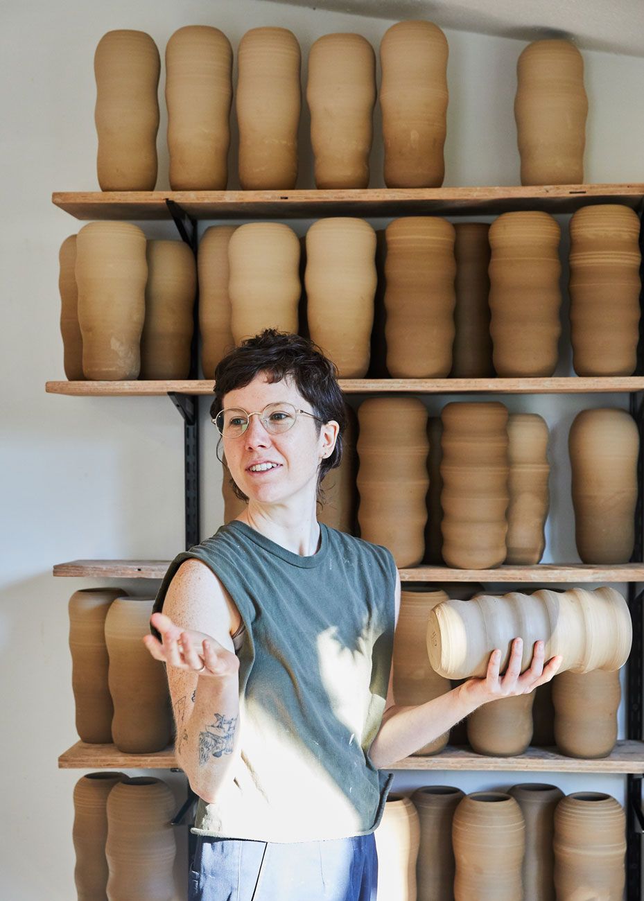 Cade Holloman-Cook in East Fork's Small Batch Studio