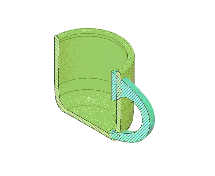 CAD Rendering of Small Mug
