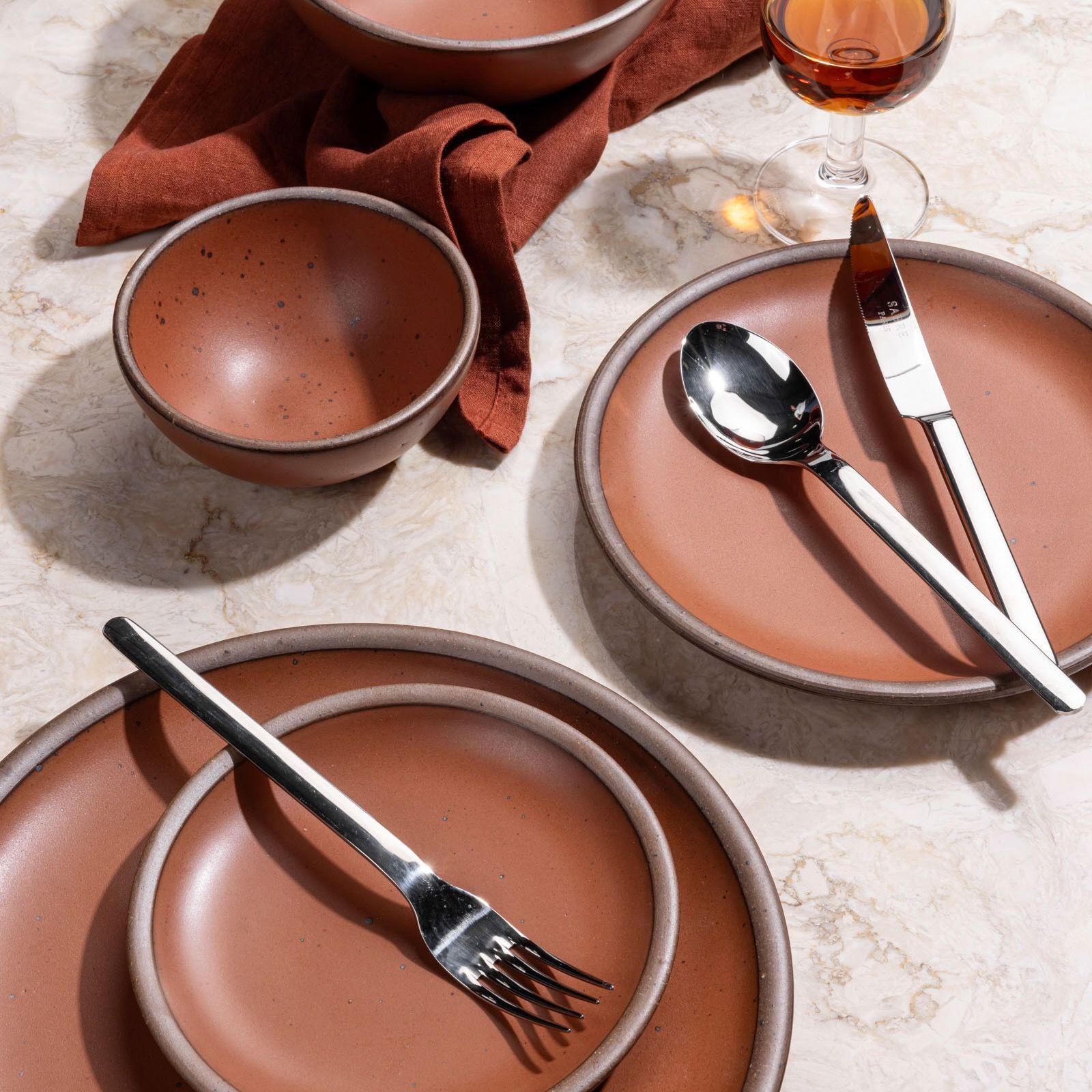 Stainless steel flatware