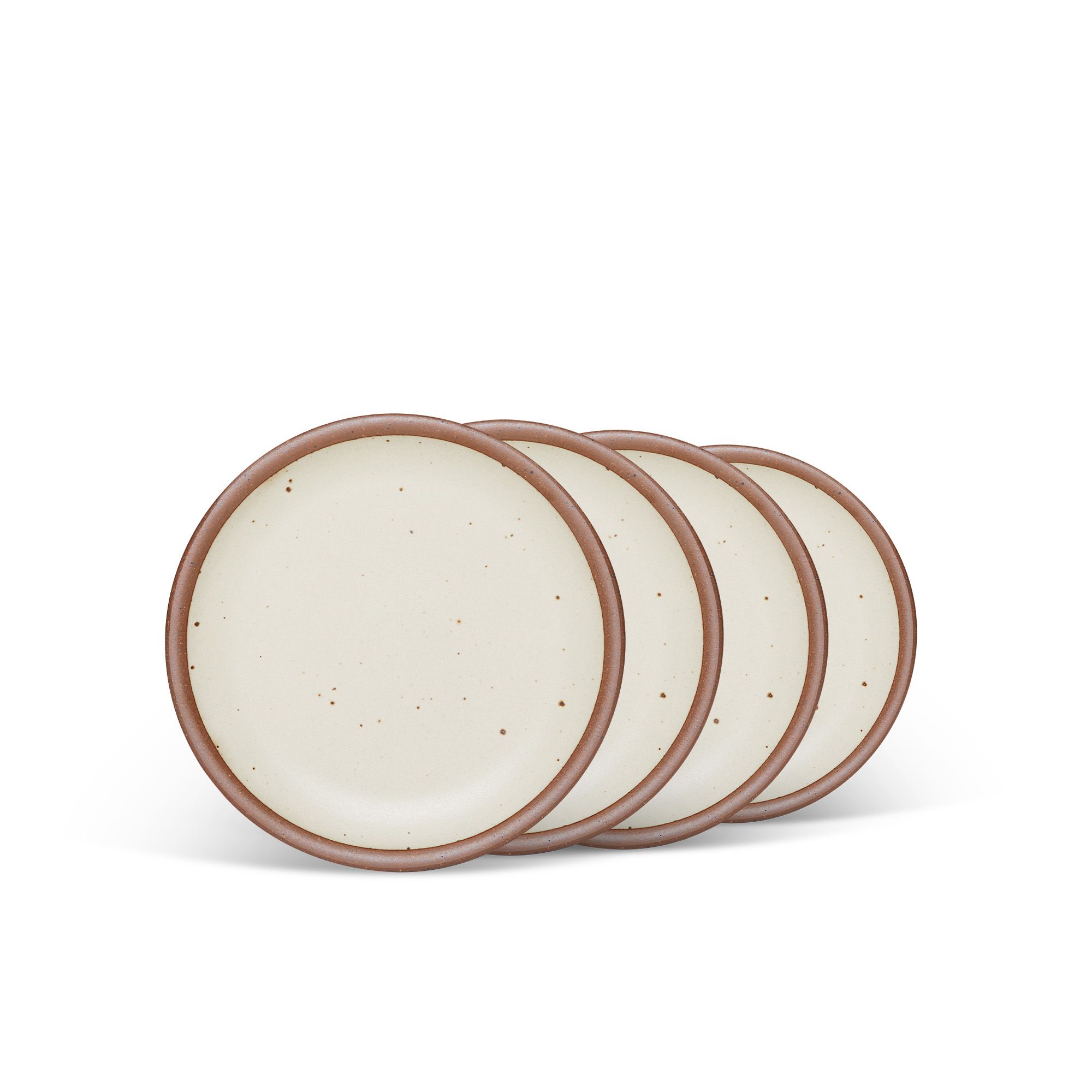 8 East Fork Cake Plates in 'Panna Cotta'