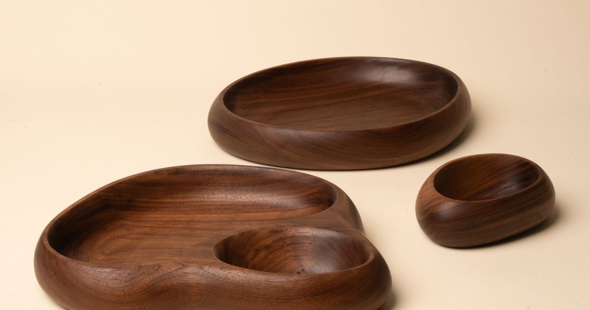 Sculptural Solid Wood Tray | East Fork