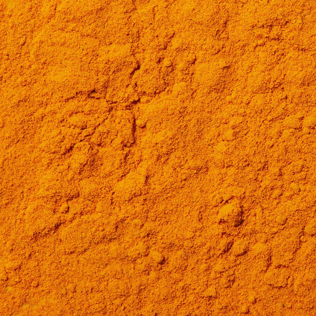 A close-up of turmeric