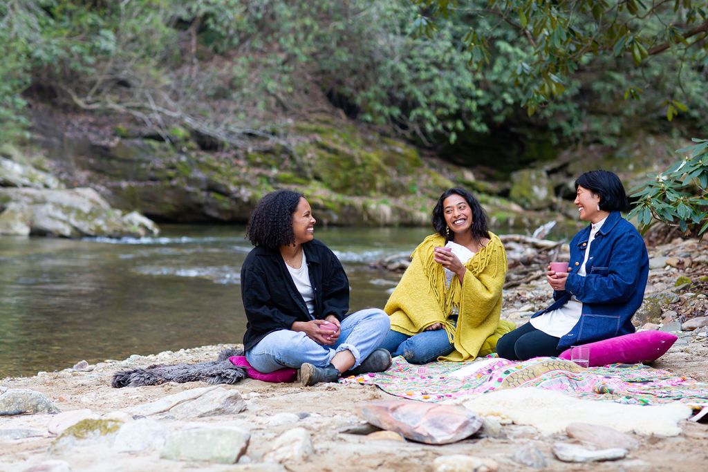 Chai on the river with friends