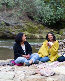 Chai on the river with friends