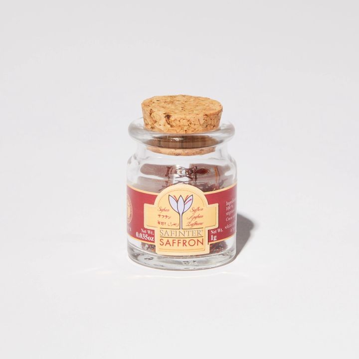 glass jar with cork and label