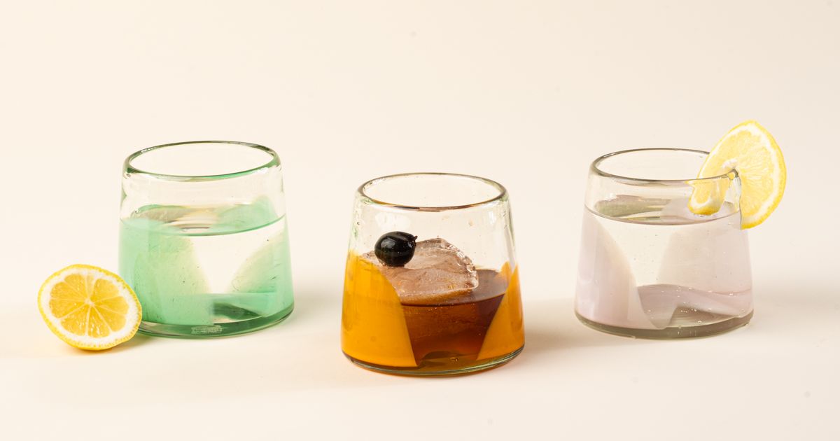 Colorband Glassware, Set of 4
