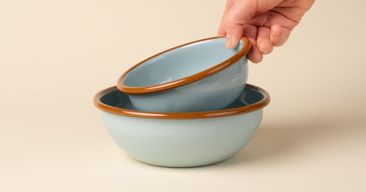 East Fork Enamel Bowl - for Indoor and Outdoor Dining