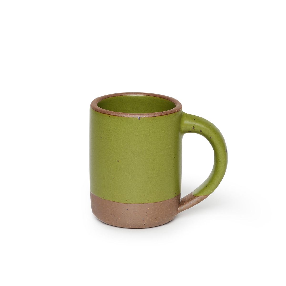 The Mug in Fiddlehead, a mossy, olive green.
