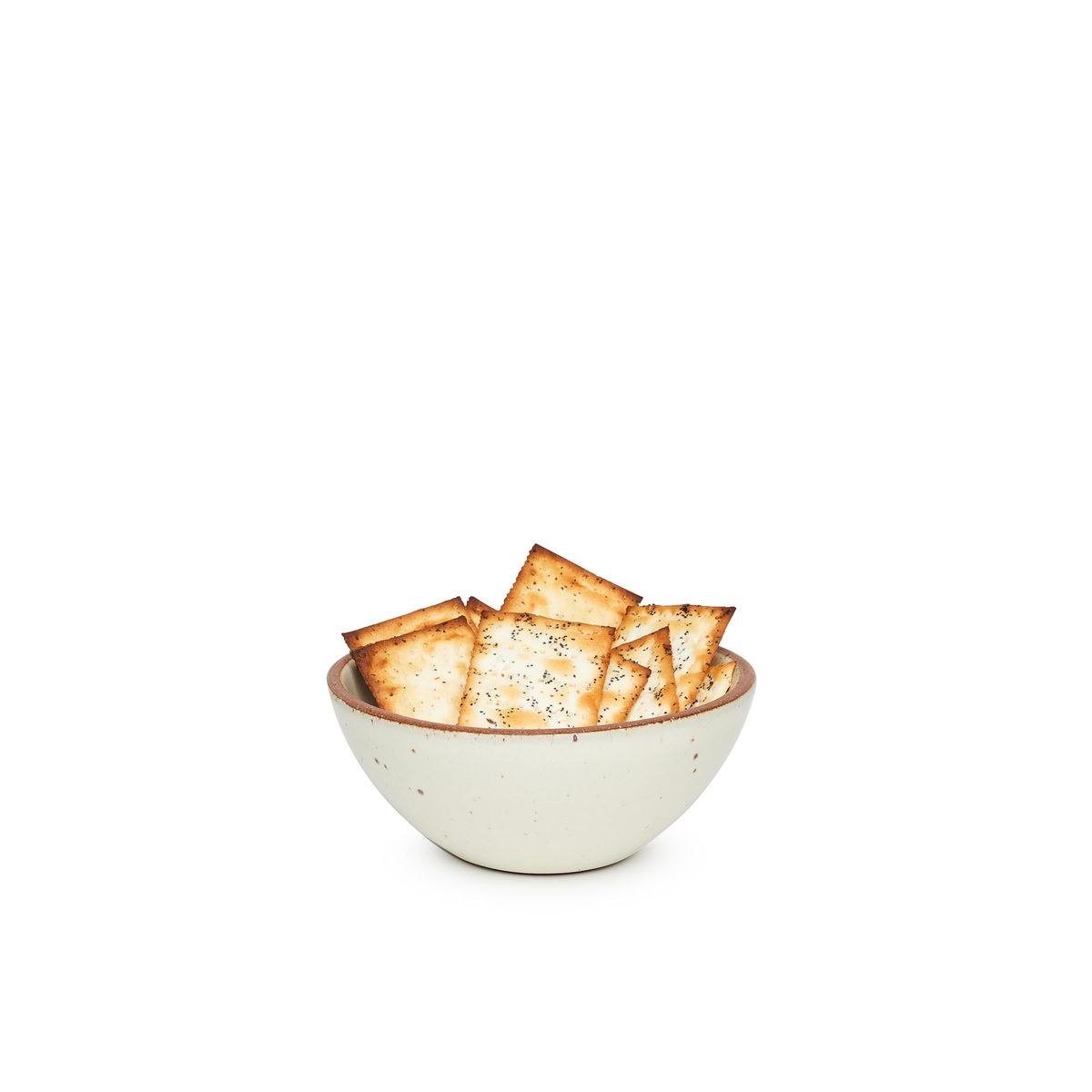 Ice Cream Bowl panna cotta with crackers