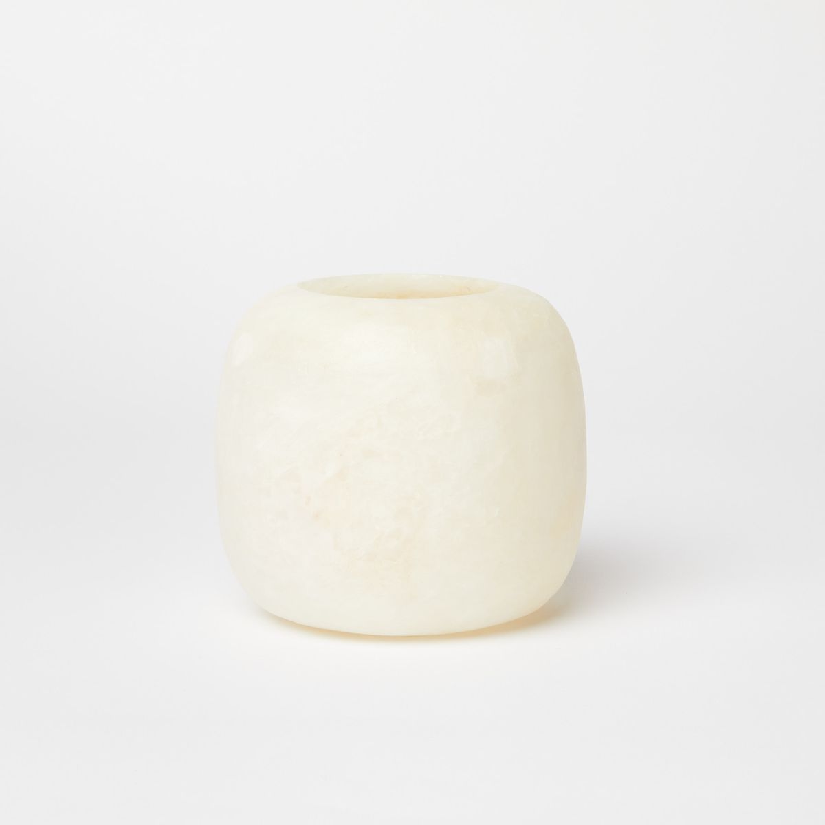 Small Alabaster Candle Holder