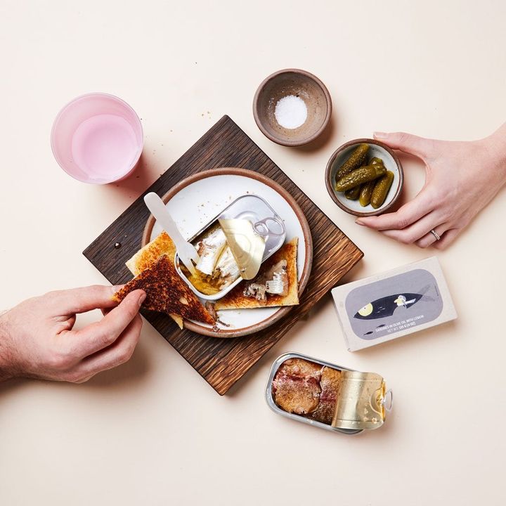 Mini Charcuterie Board with Tinned Fish