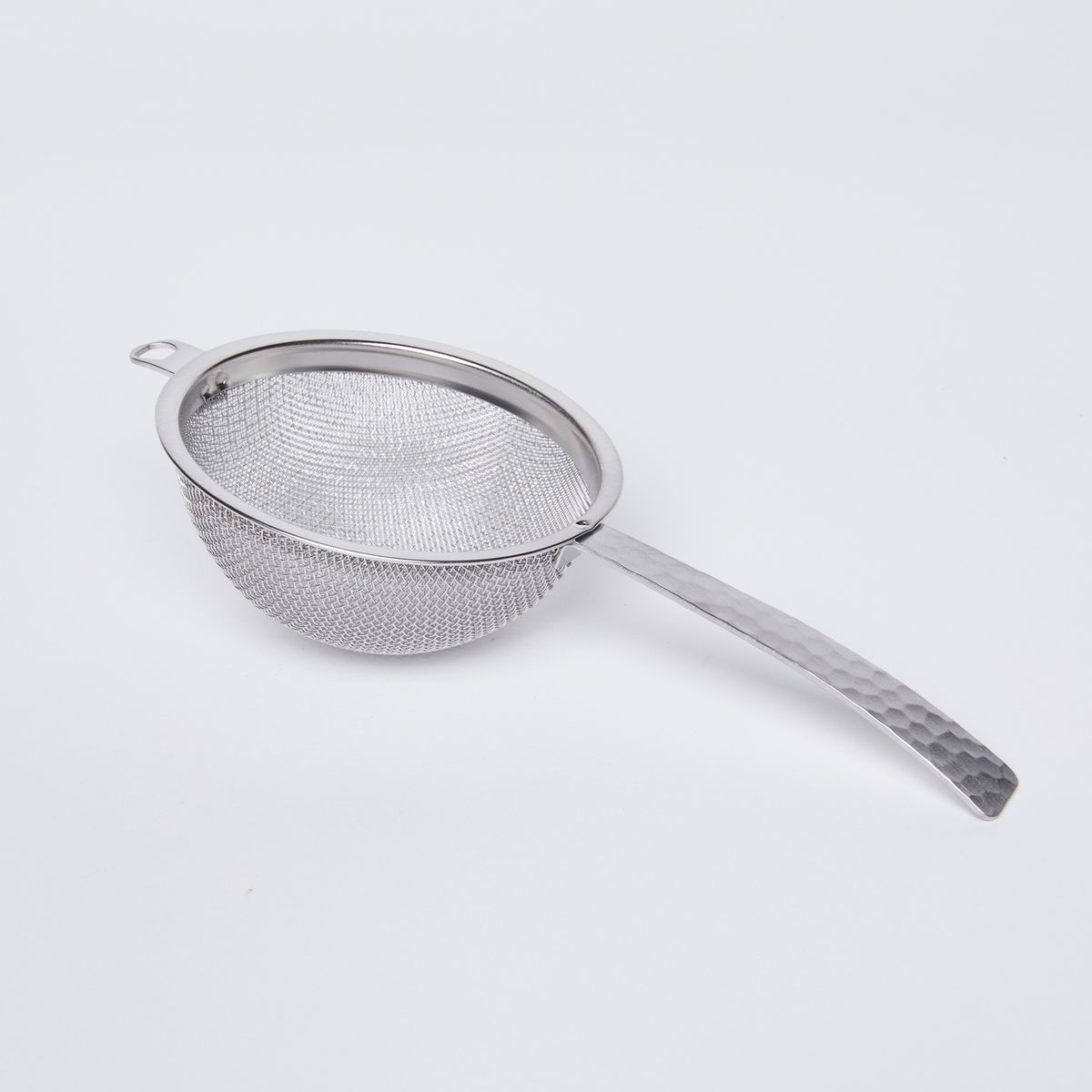 Stainless steel half dome strainer with steel handle