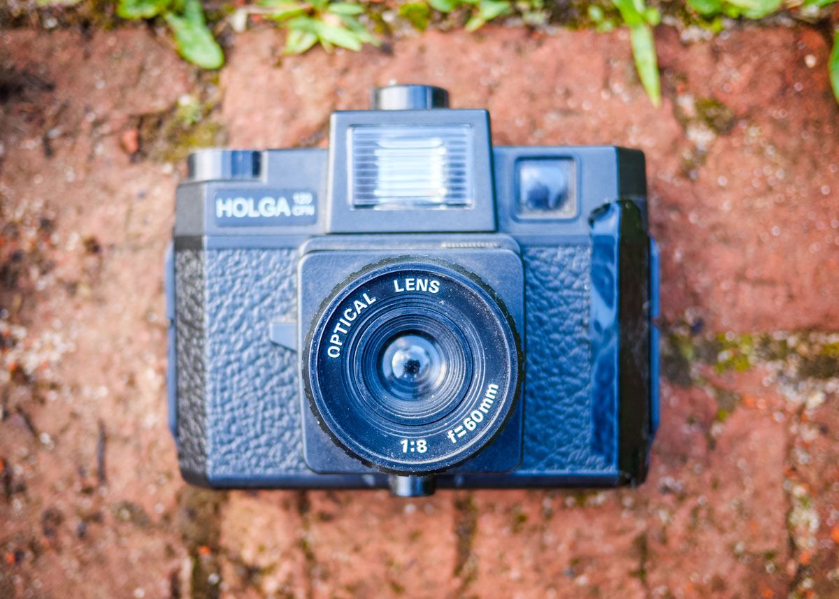 A Black, Toy-Looking Holga Camera