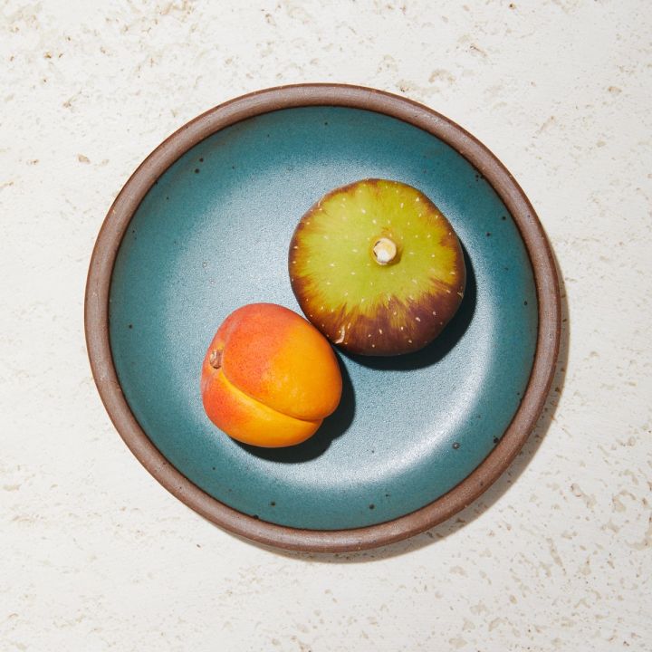 Ceramic Apricot and Fig on Secret Beach Plate