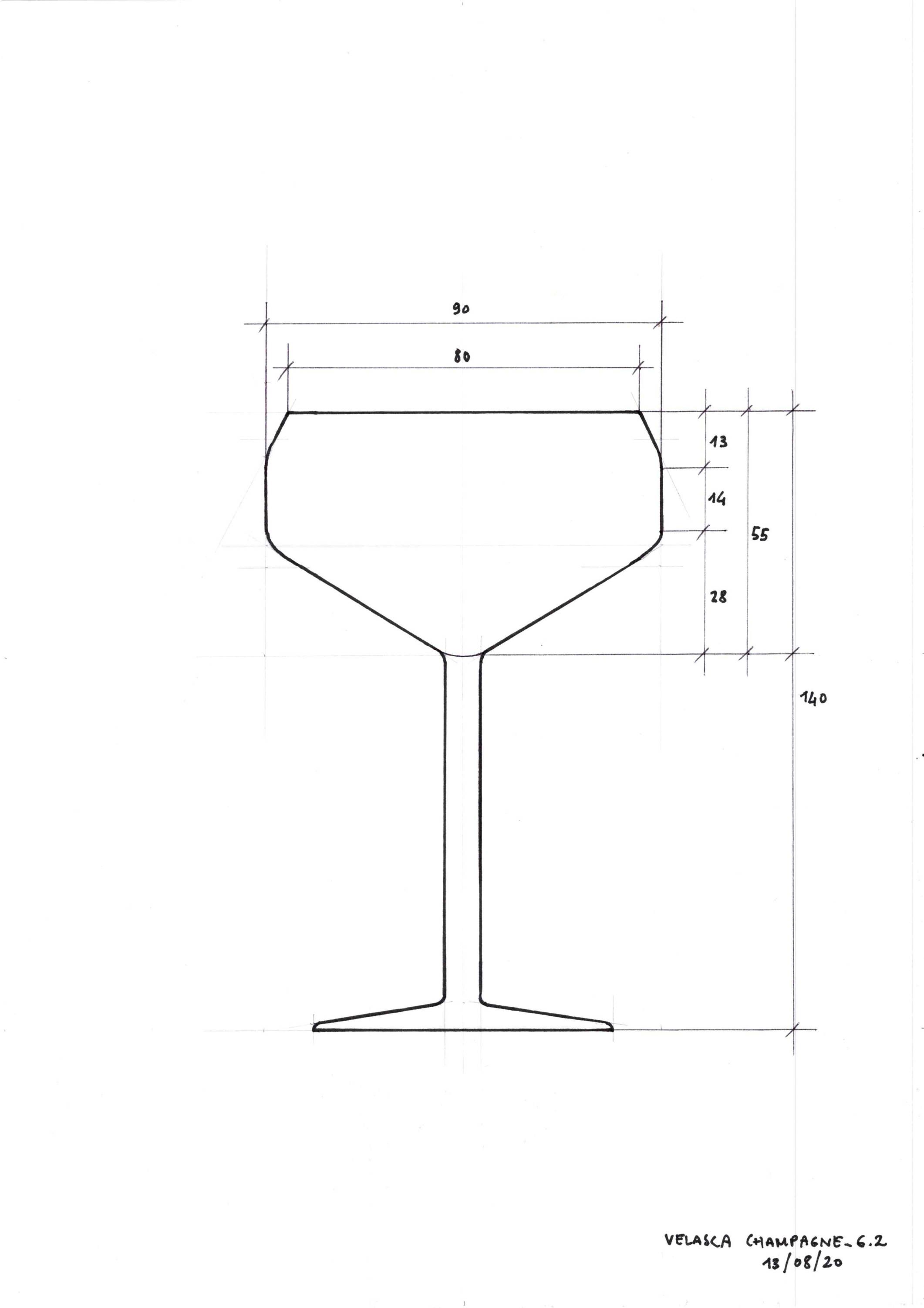 Initial drawing of the R+D coupe