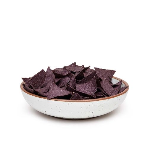 Weeknight Serving Bowl with blue corn chips