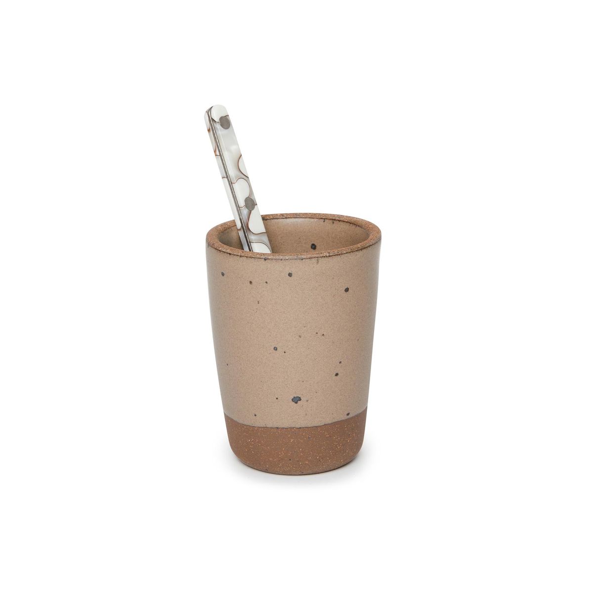 morel juice cup with flatware
