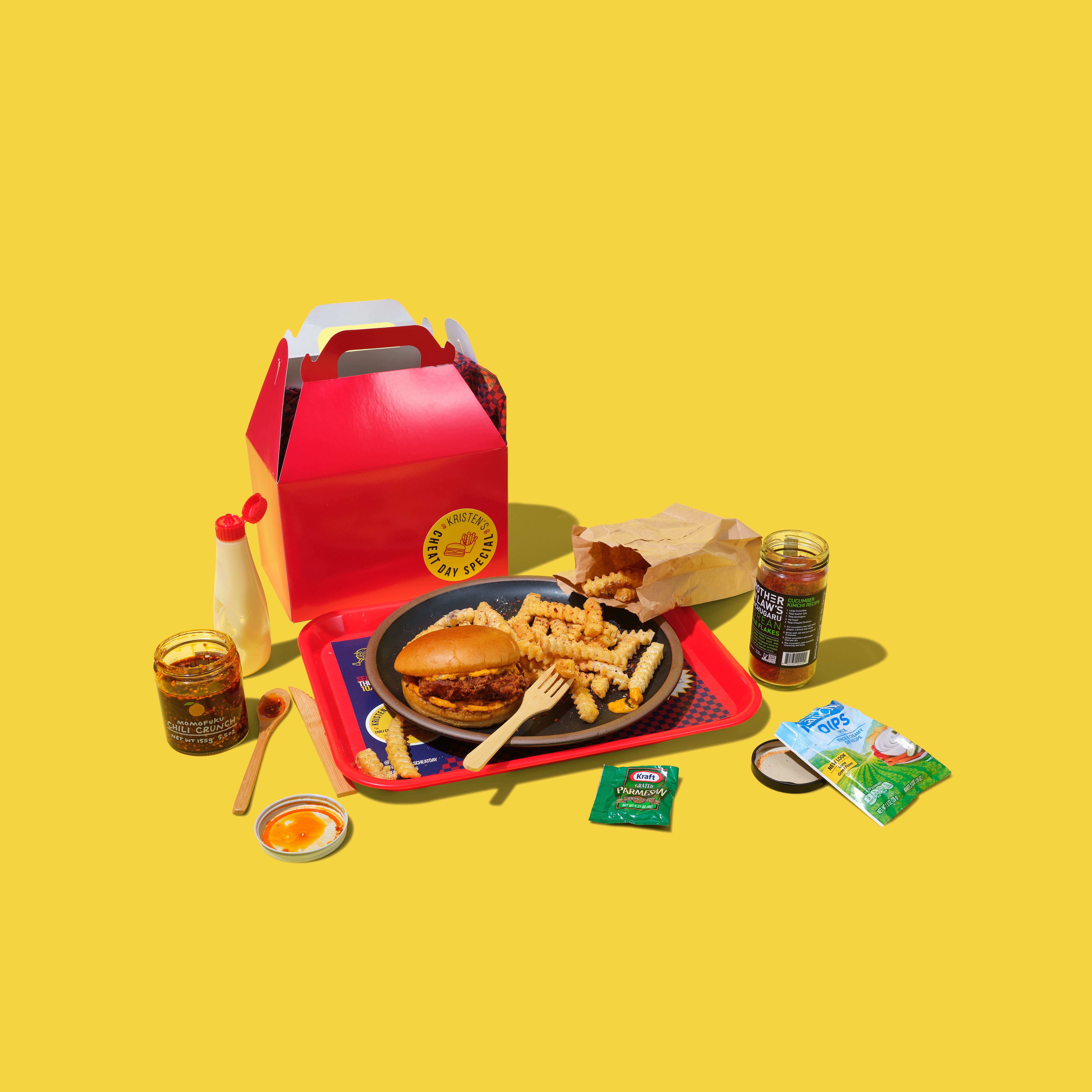 Kristen’s Fried Chick’n Sandwich with Chili Crunch