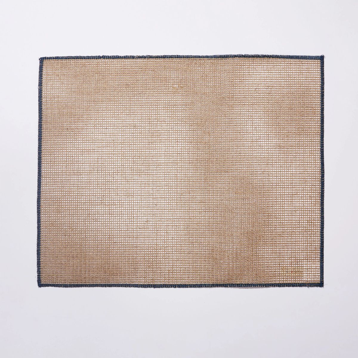 Quadrille Placemat with dark blue border