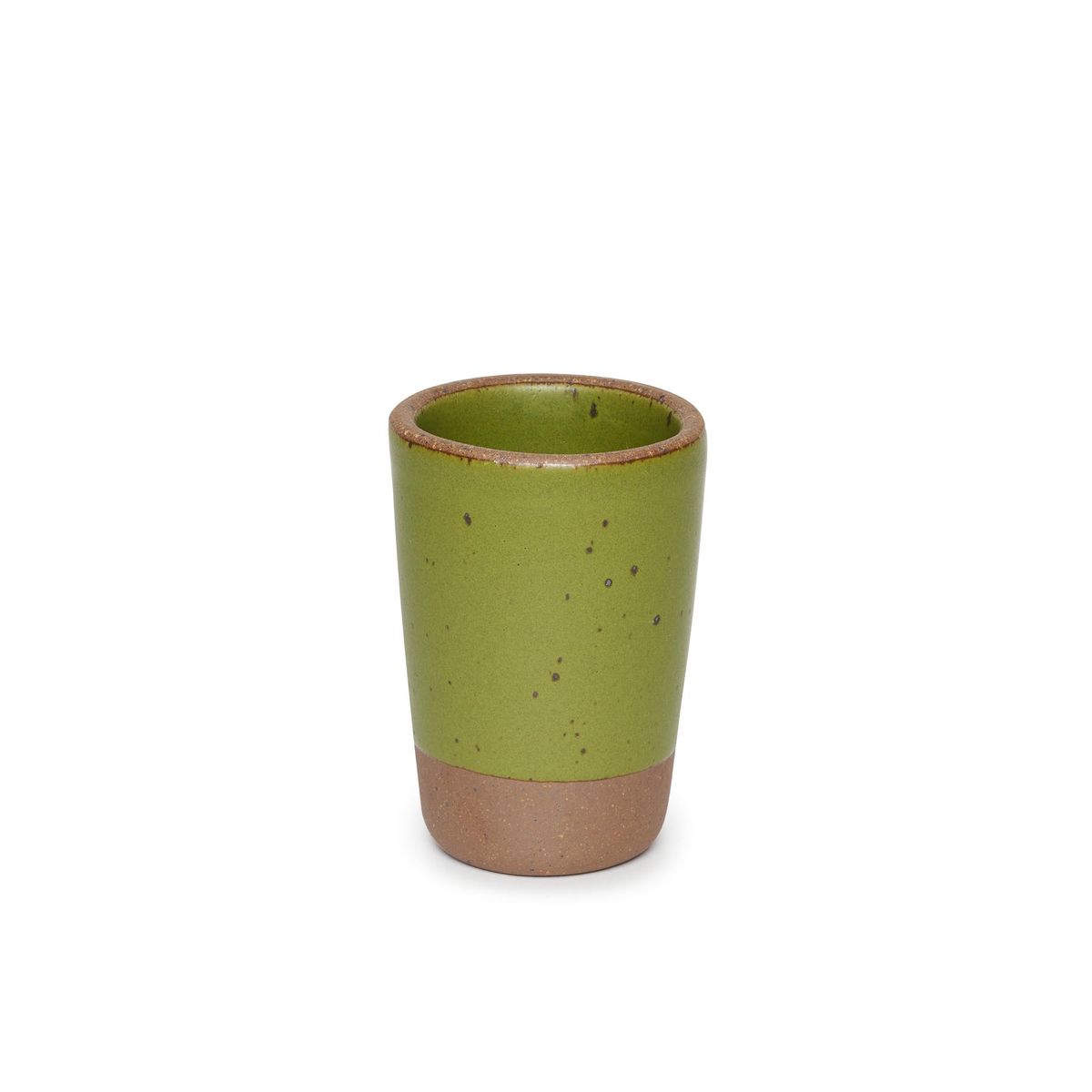 Juice Cup in Fiddlehead, a mossy, olive green.