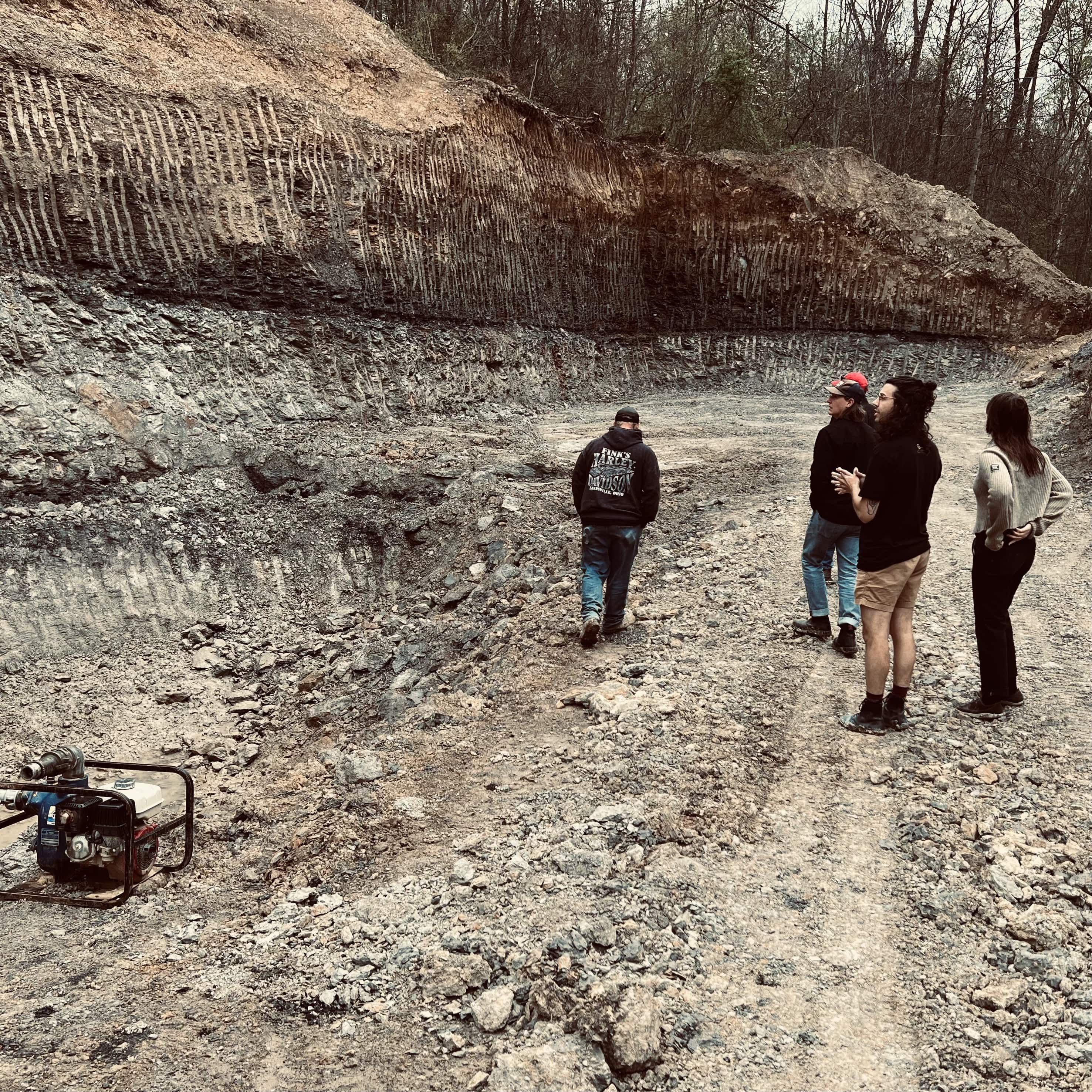 East Fork employee working with clay in East Fork Factory