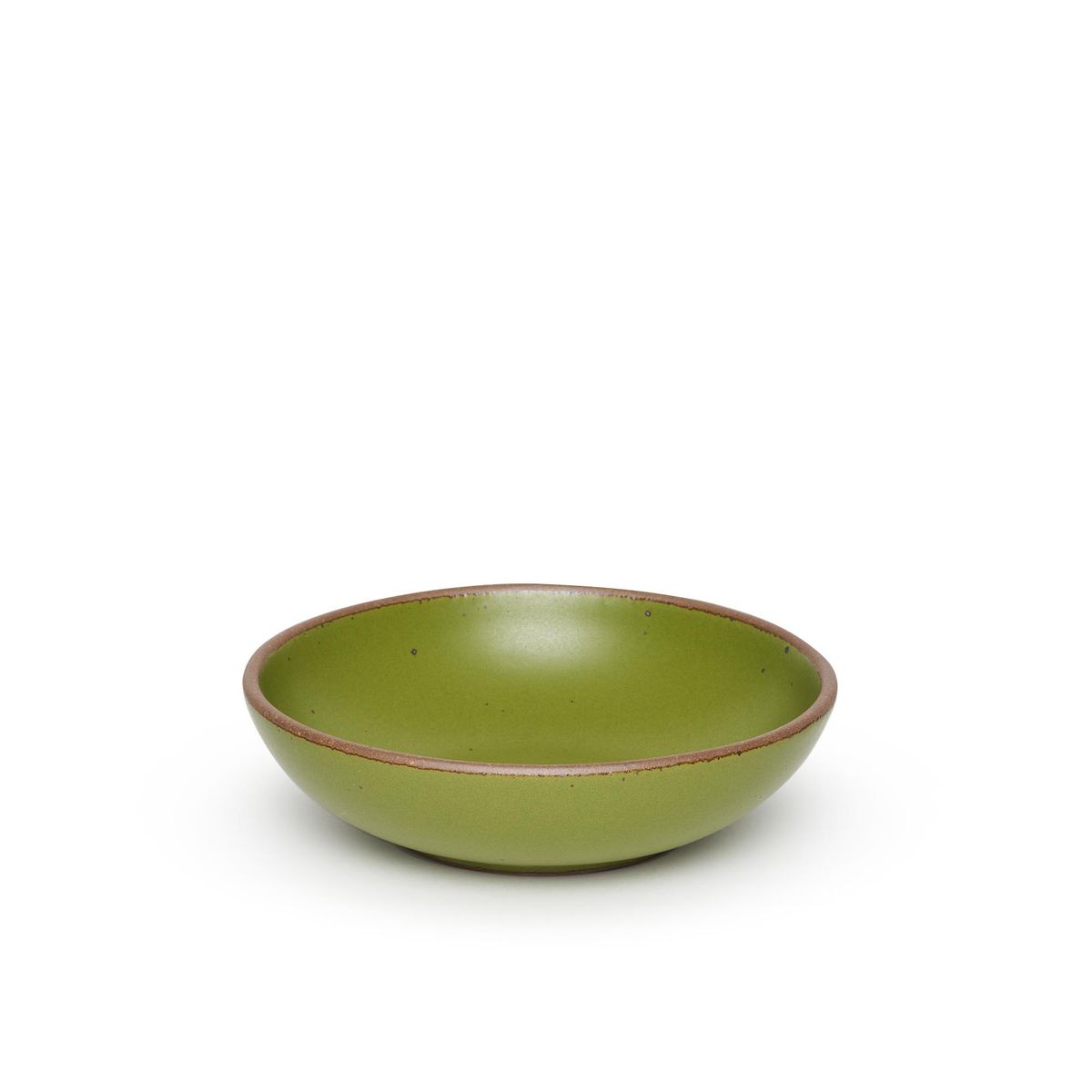 The Everyday Bowl in Fiddlehead, a mossy, olive green.