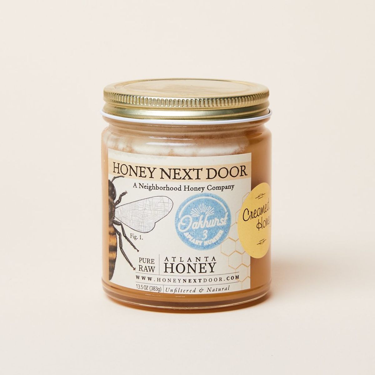 A jar of creamed honey