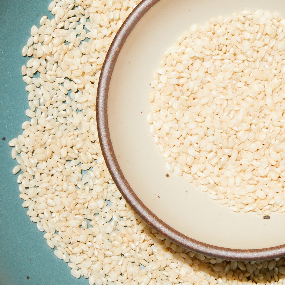 paella rice on plates