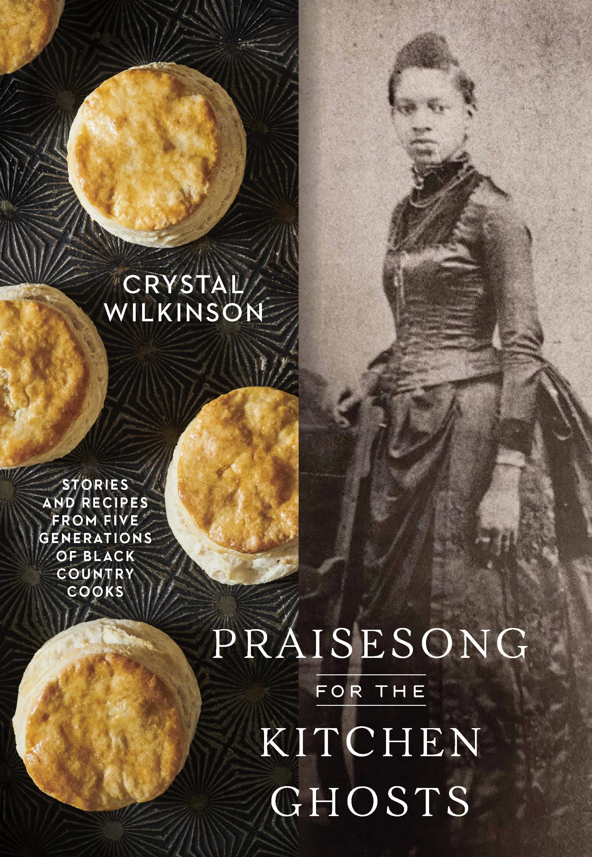 Book cover for Crystal Wilkinson's book, "Praisesong for the Kitchen Ghosts"