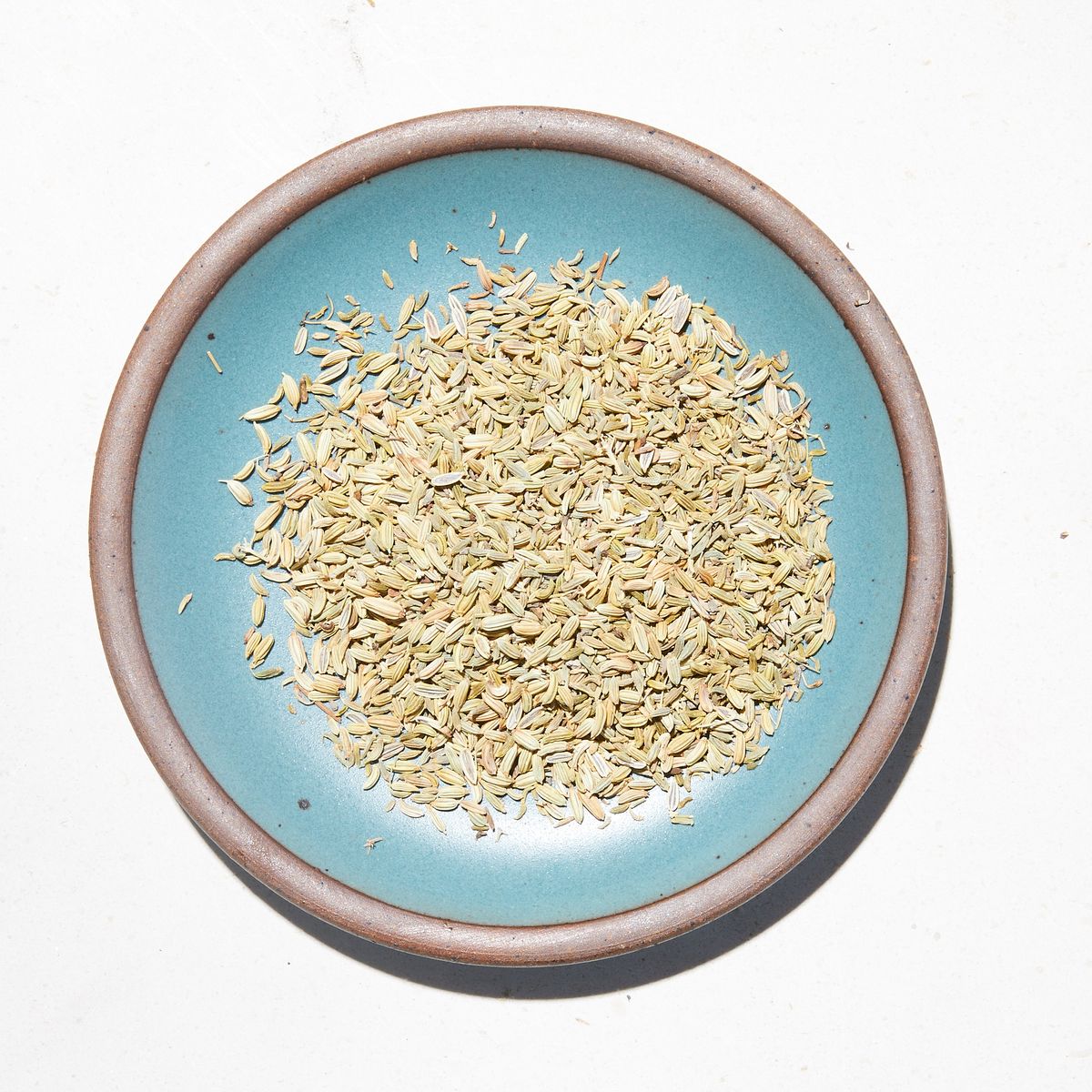 Fennel seeds on Secret Beach plate