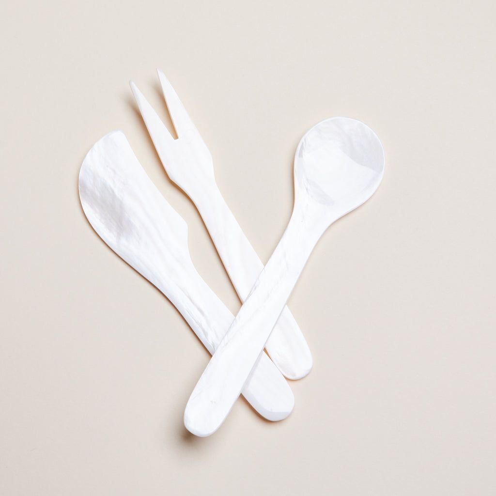 Shell Knife, Fork and Spoon