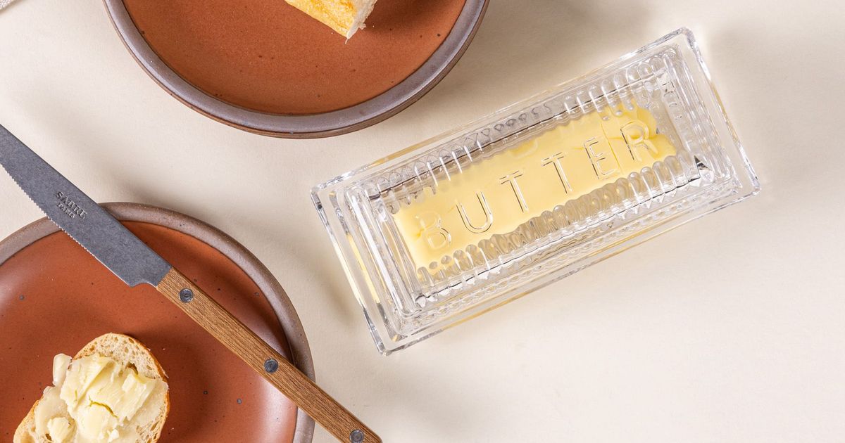 Glass Butter Dish