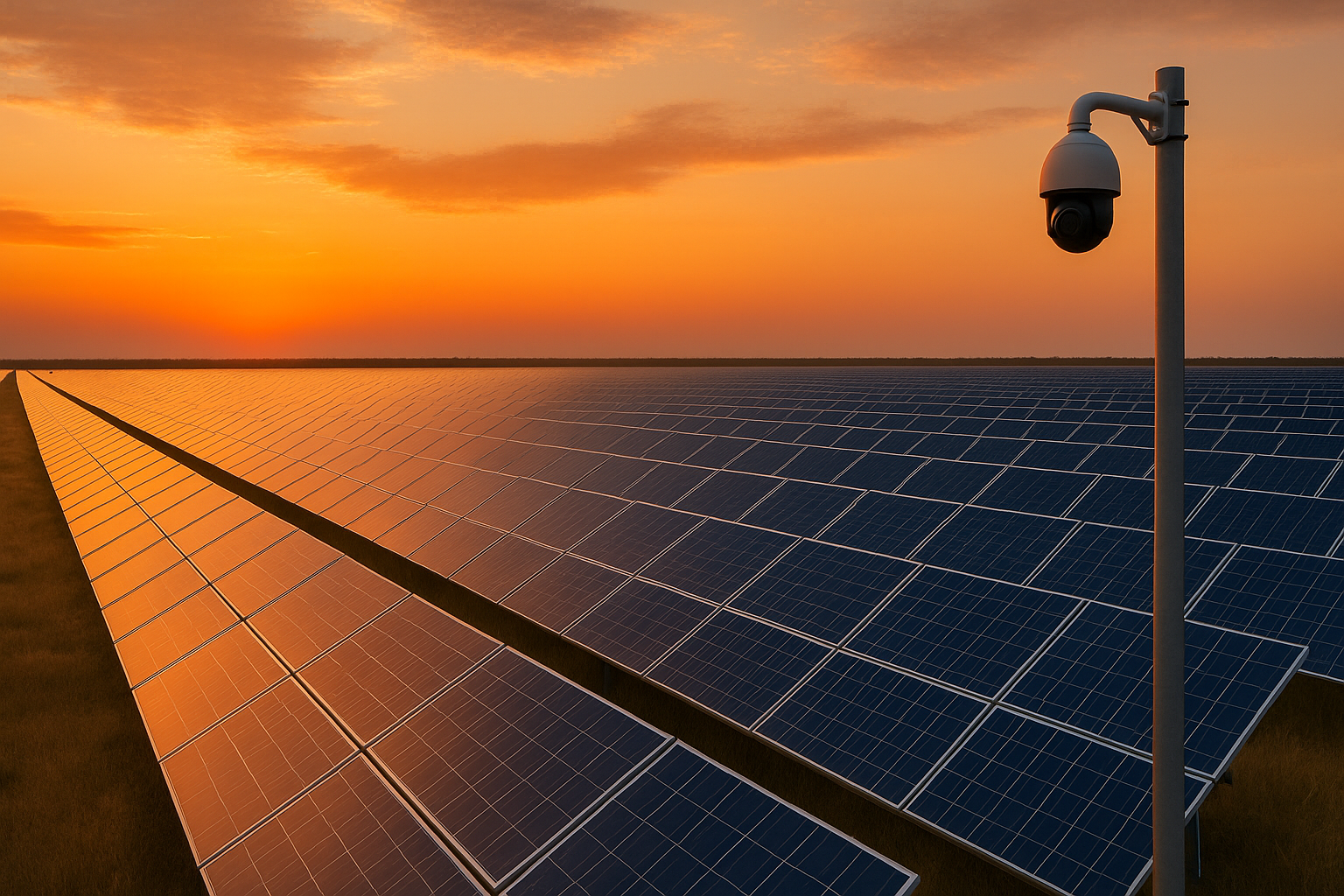 Desafios de segurança em parques solares e eólicos: protegendo grandes ativos de energia renovável