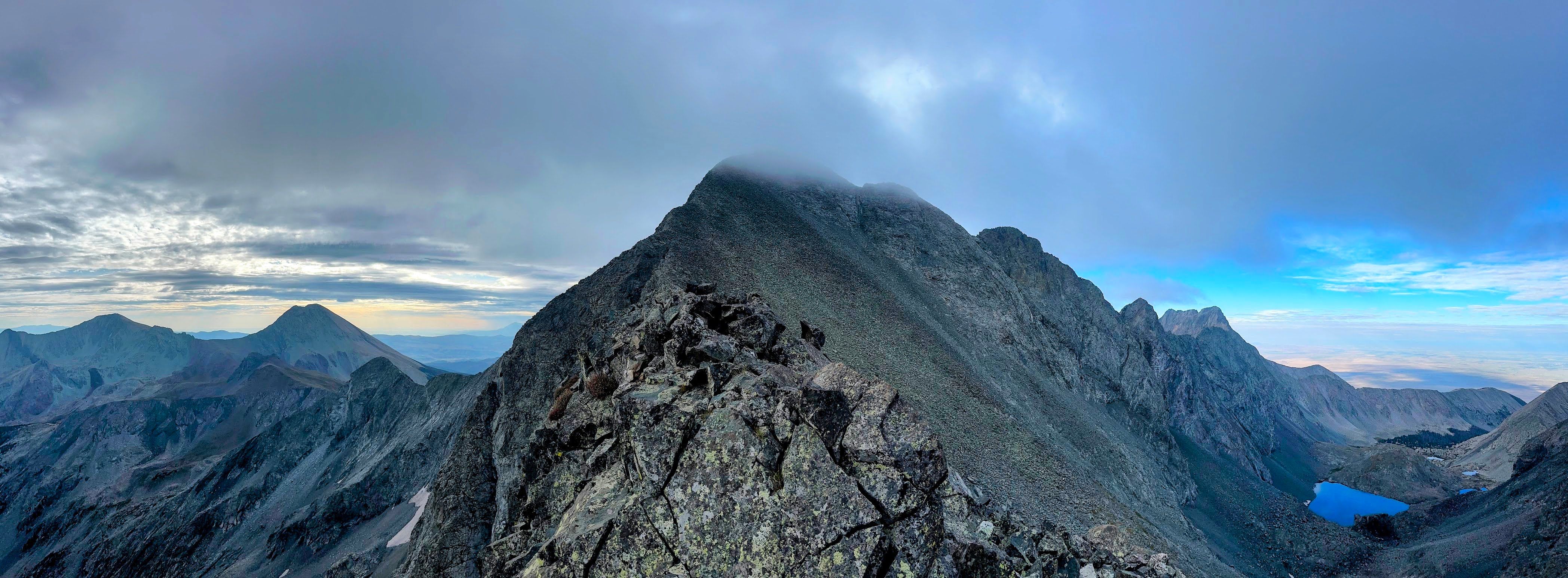 Blanca seen from the Ellingwood Traverse Ridge