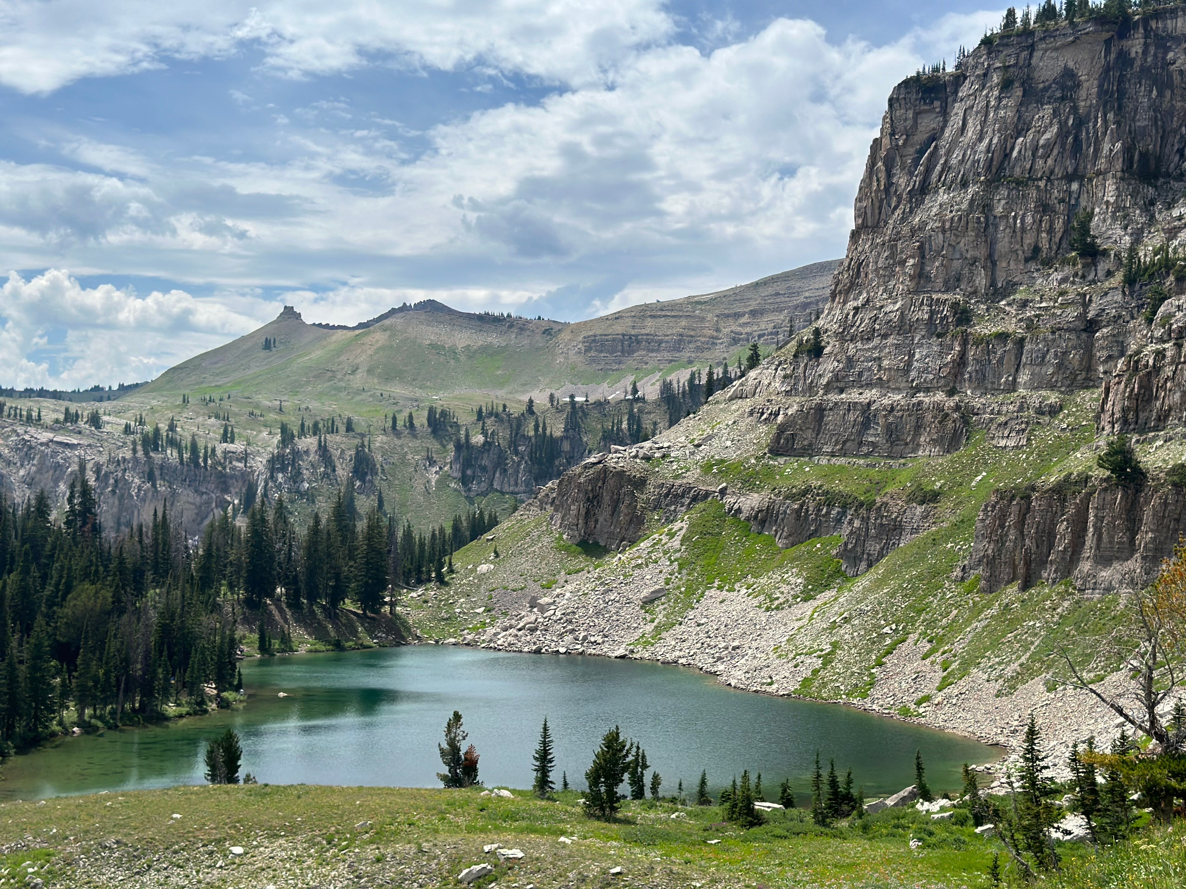 Hiking up Fox Creek Pass (Credit: Kylie)