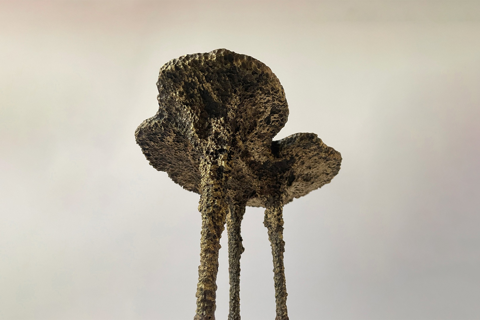 Slide 9/10: Nikola Lajić, Puddle, Club Table, 2024, bronze, 46x45x33 cm