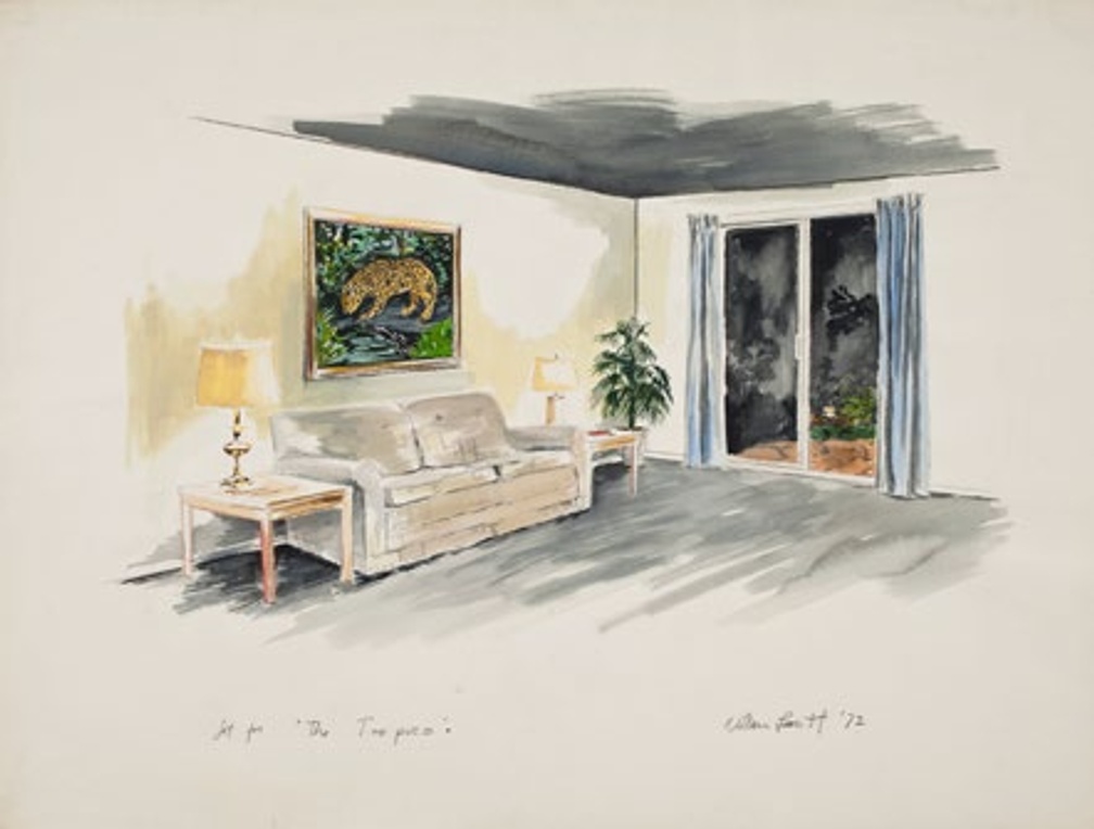 Slide 2/2: William Leavitt, The Tropics, 1972, watercolor and pencil on paper. Courtesy of Marc Selwyn Fine Art, Los Angeles.