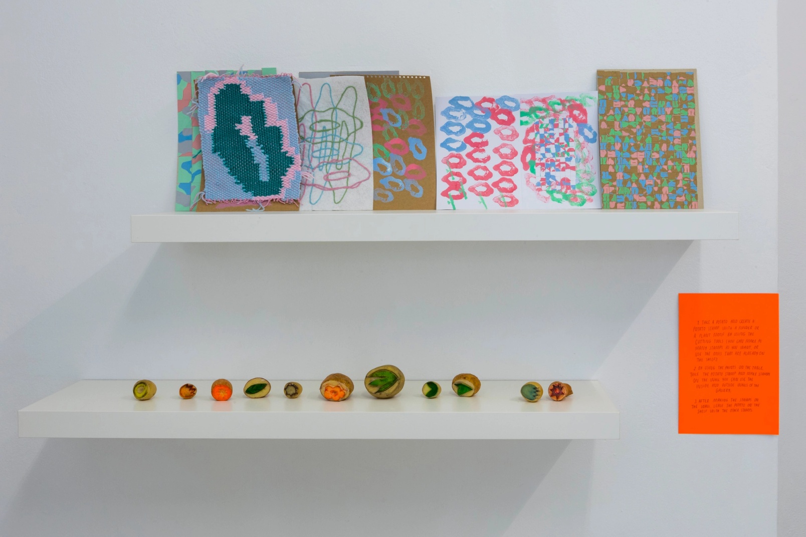 Slide 13/28: Darko Aleksovski, A Tablescape Between Roots and Flowers, mixed-media installation, dimensions variable. Photo by Nefeli Papaioannou. 