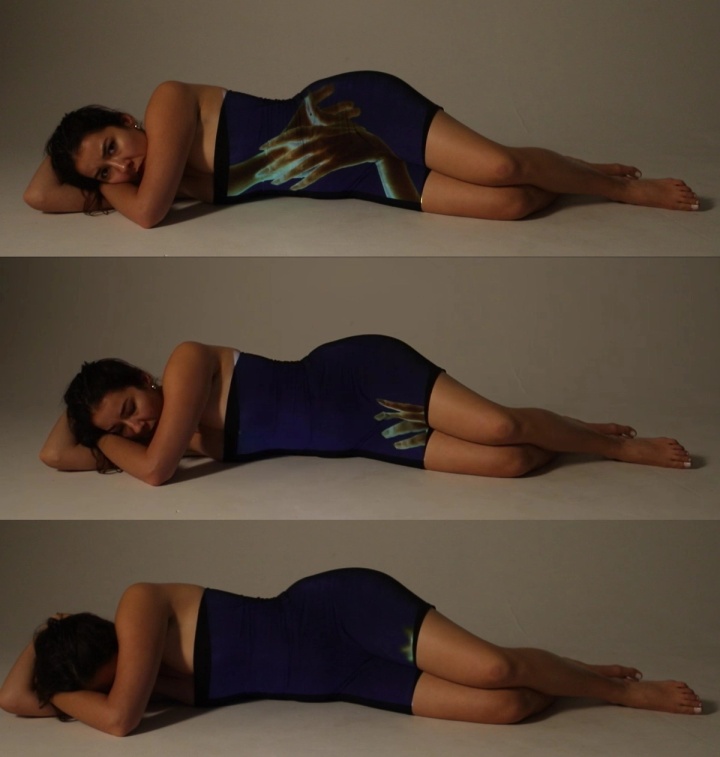 Slide 8/10: Jana Panajotović, Body Cinema, 2025, video, performance, 2 min