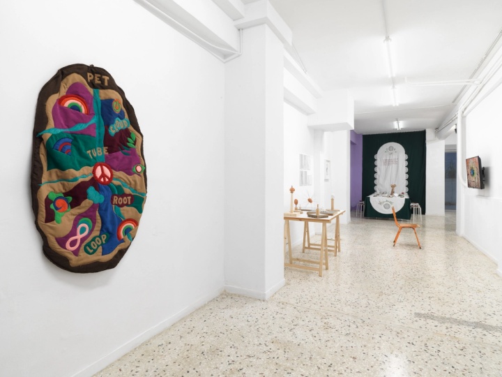 Slide 1/24: Potato Empowering Trajectories, 2025, installation view. Photo by Stathis Mamalakis.