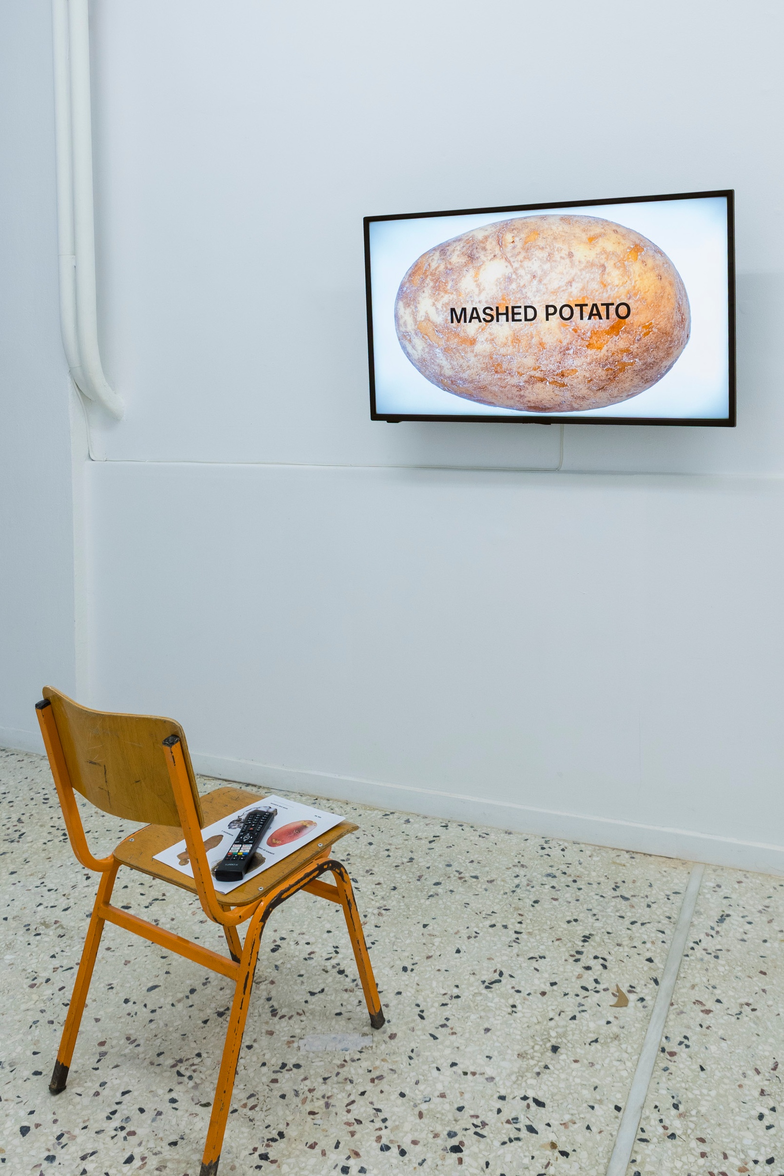 Slide 6/28: Andrea Palášti, Potato Empowering Trajectories, 2025, installation view. Photo by Nefeli Papaioannou. 