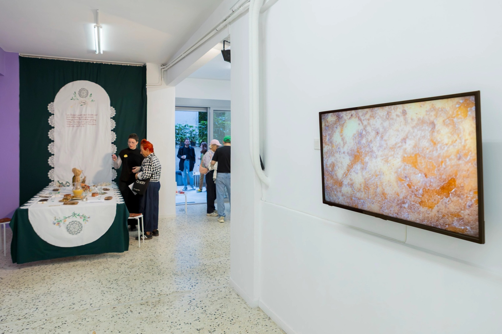 Slide 21/28: Potato Empowering Trajectories, 2025, installation view. Photo by Nefeli Papaioannou.