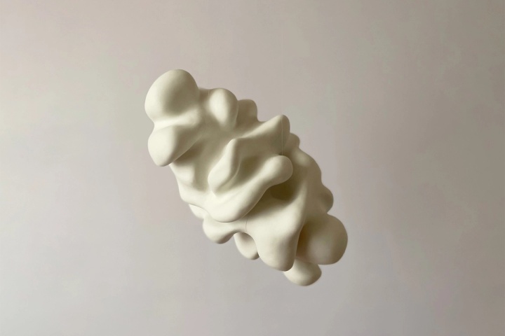 Slide 2/10: Nikola Lajić, Common Form no.1, 2024, XPS + clay, 35x20x20 cm