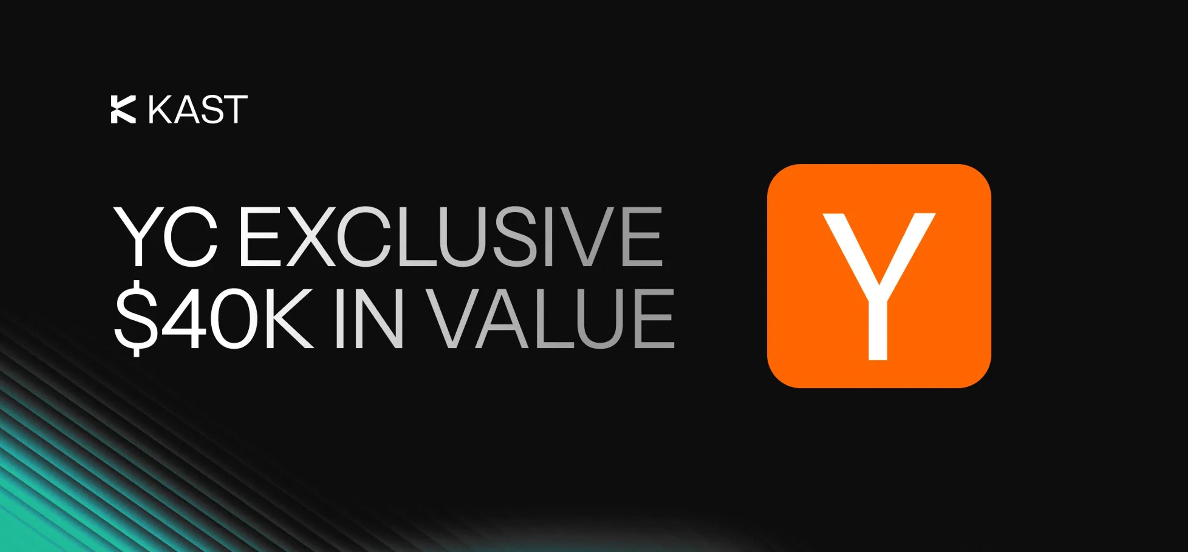 Promotional artwork for “Y Combinator (YC) Startups: Here's an exclusive promo from KAST”