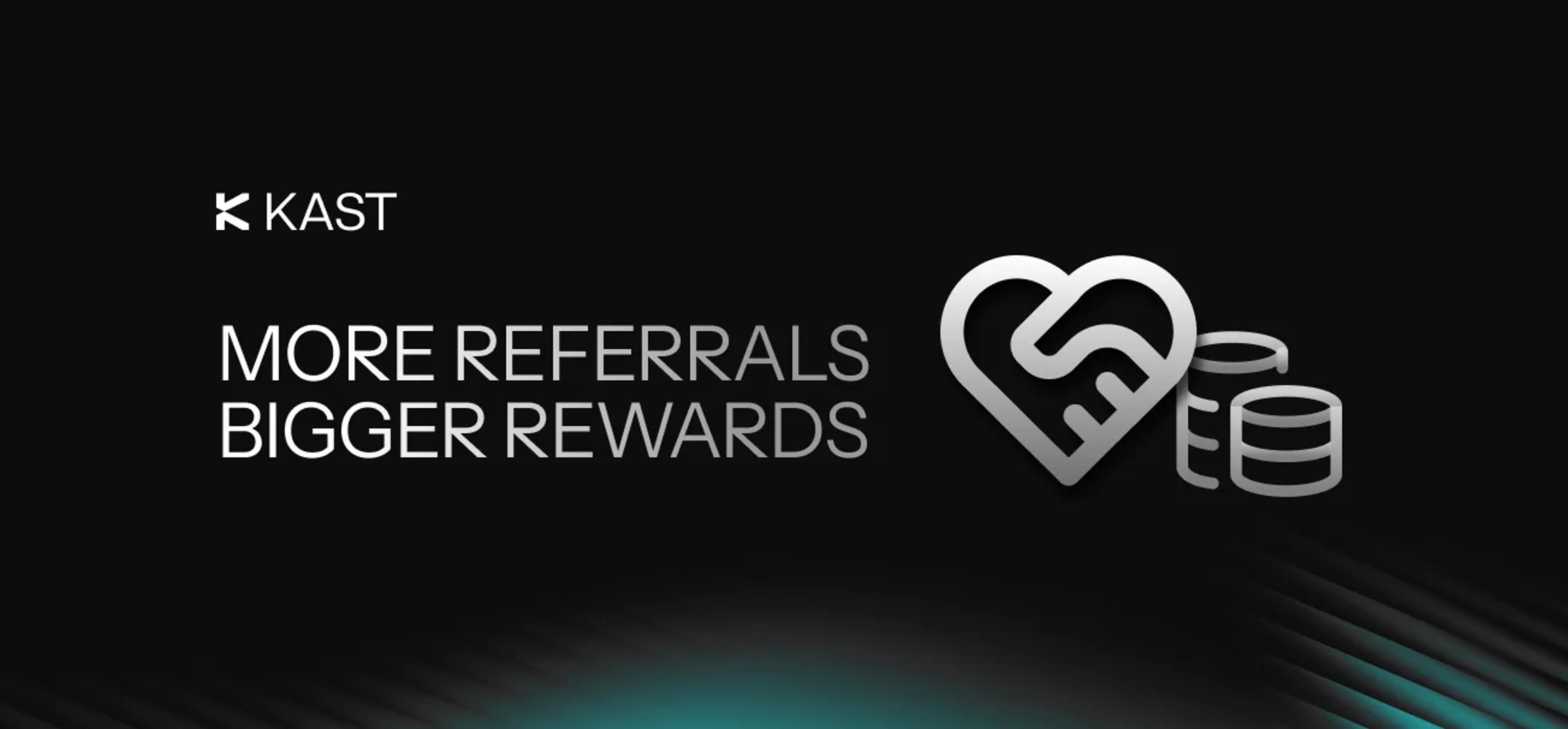 Promotional artwork for “The More You Refer, the More You Earn”