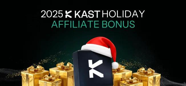 Promotional artwork for “Holiday Bonus Campaign for KAST Affiliates”