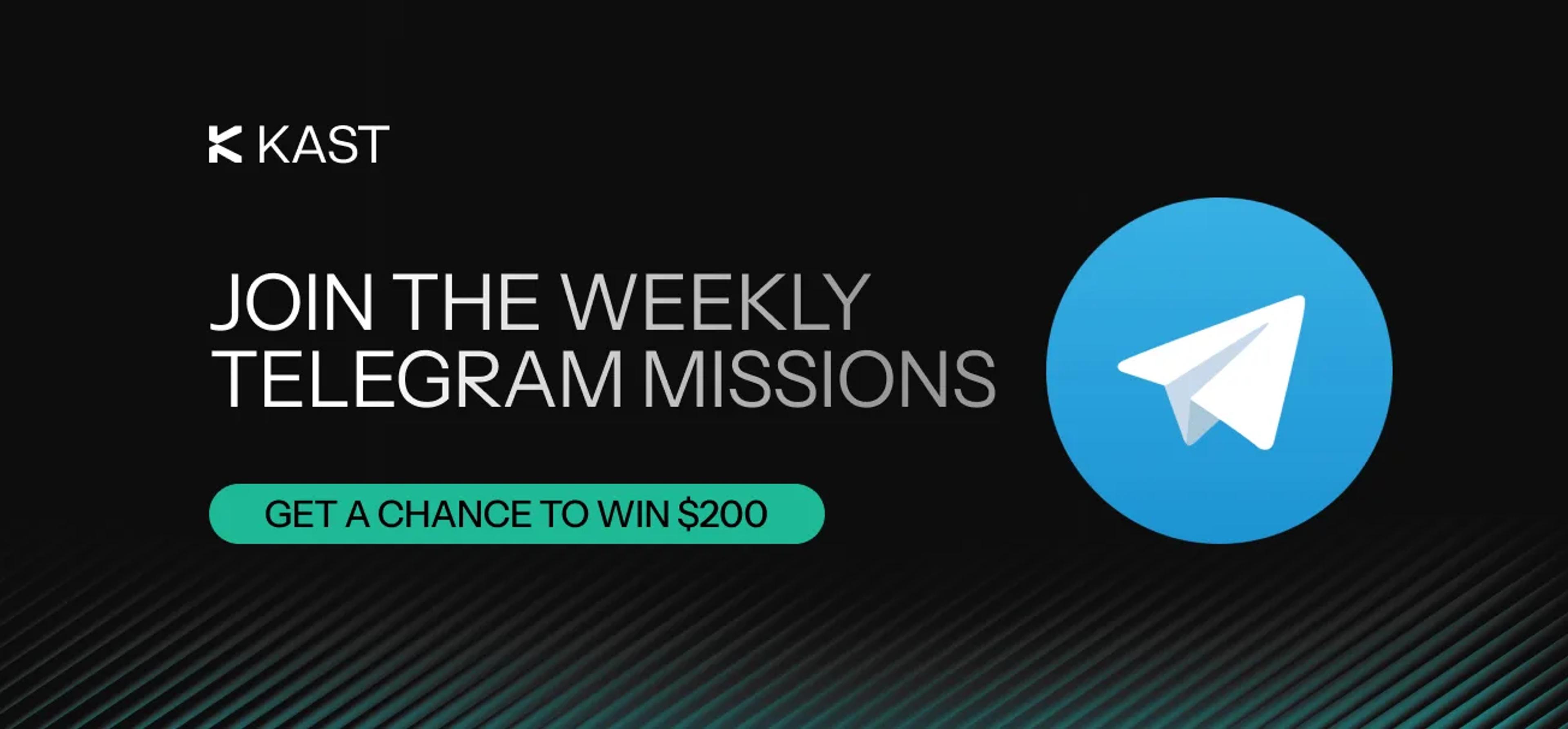 Promotional artwork for “Join Weekly Spanish Telegram Missions and Earn $200”