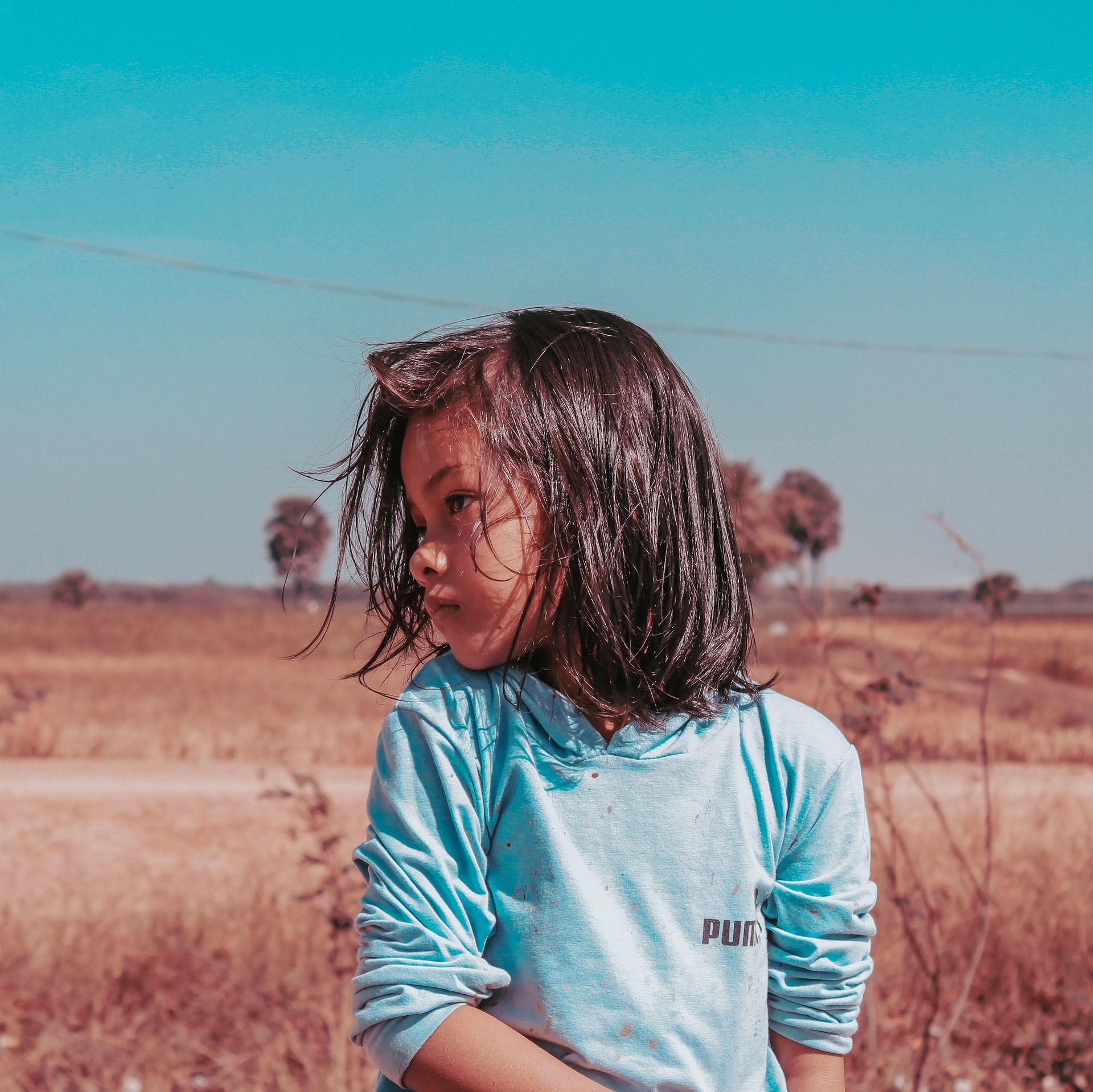 Girl in the country side