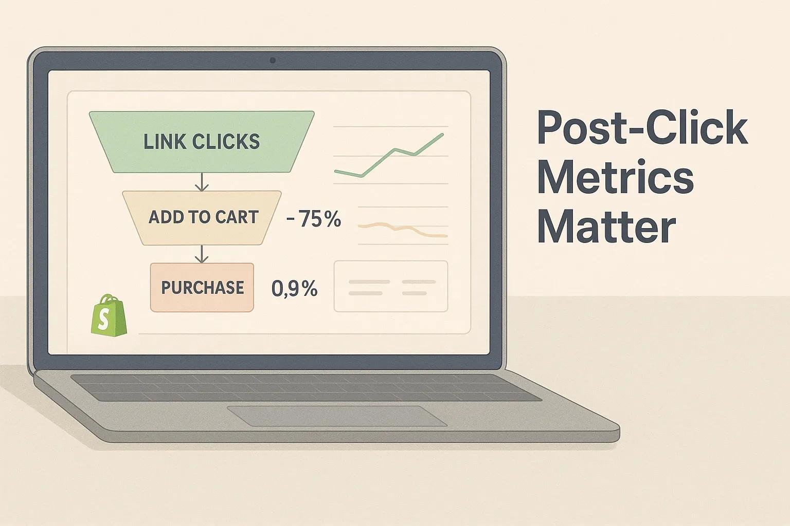 link clicks ,add to cart, purchase
