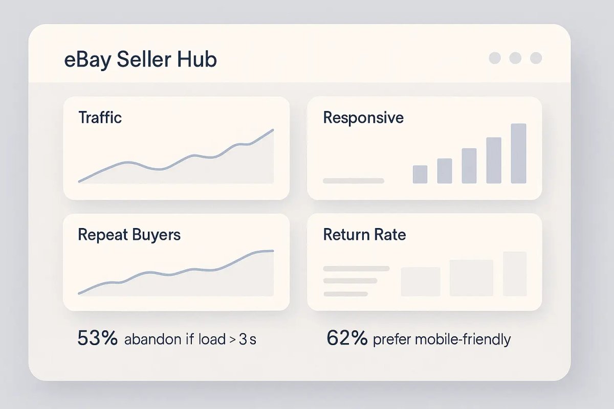 Modern seller metrics dashboard design